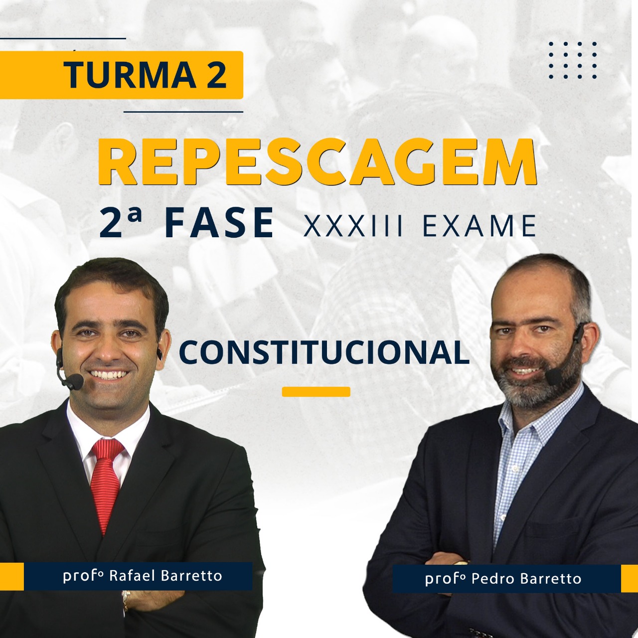 2ª FASE REPESCAGEM CONSTITUCIONAL TURMA 2 - XXXIII EXAME ONLINE