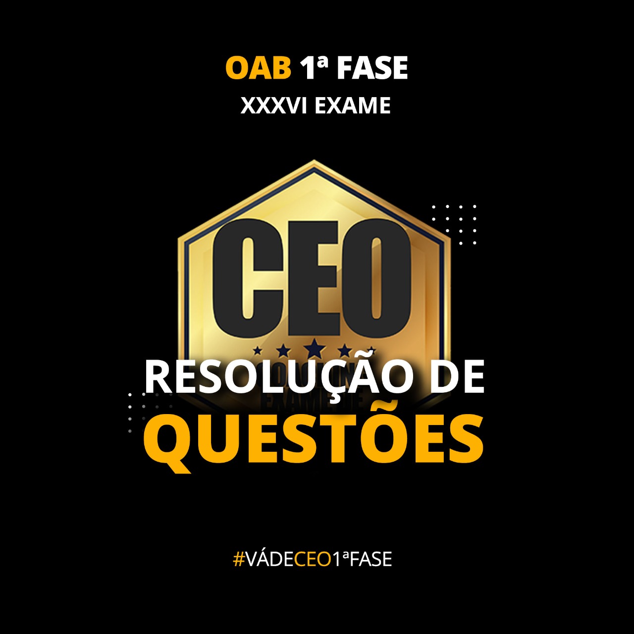 CEO RESOLUÇÃO DE QUESTÕES XXXVI EXAME - OAB 1ª FASE