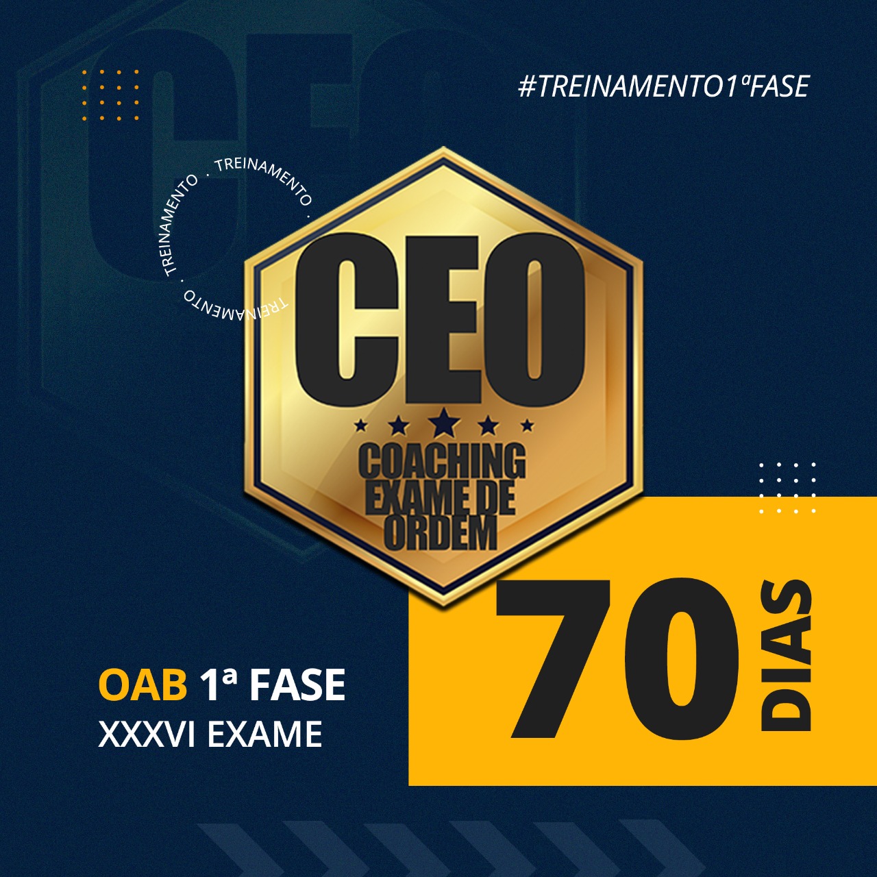 CEO EXTENSIVO XXXVI EXAME - OAB 1ª FASE - 70 DIAS